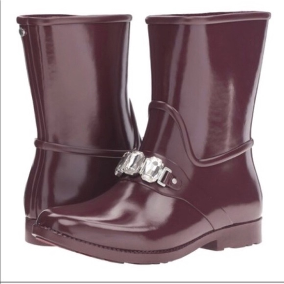 michael kors boots purple